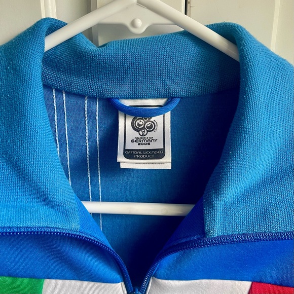 Adidas FIFA World Cup 2006 Track Jacket Italia Champions XS Vintage Blue - Picture 6 of 14